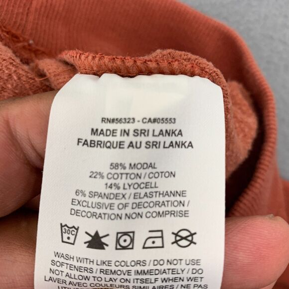 Nike Yoga Luxe Womens Small Cropped Fleece Pants Fall Brown Wide Leg Stretch - Picture 14 of 16